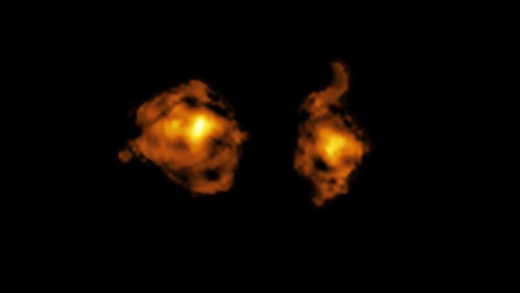 Astronomers Capture a Cosmic Joust Between Two Colliding Galaxies
