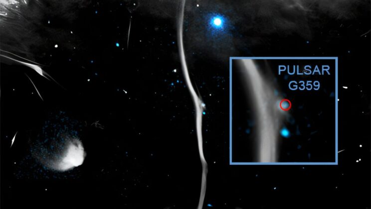 Galactic Spine Fractured by a Rogue Pulsar, Say Astronomers