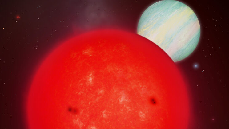 Giant Planet Shocks Scientists Orbiting Tiny Star