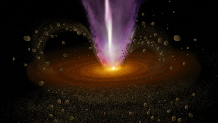 Dust Grains Ride Stellar Winds to Build Planets in Deep Space