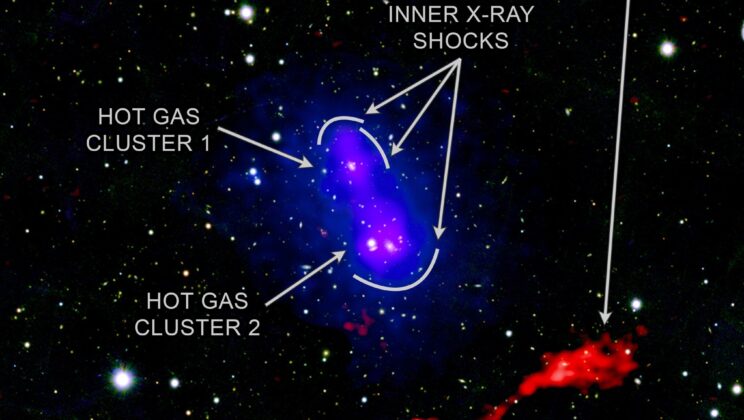 Cosmic Collision Sends Shock Waves Across 11 Million Light-Years