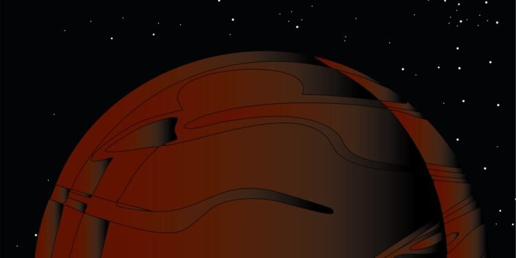 Artistic representation of a dark dwarf. Credit: Sissa Medialab