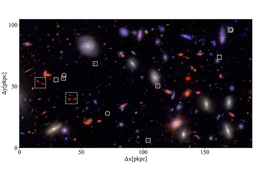 James Webb Finds a Mature Galaxy Cluster Just 650 Million Years After ...