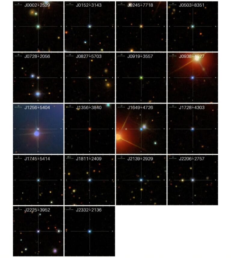 Quasars Labeled The Sky Reveals 62 Hidden Quasars More Powerful Than Entire Galaxies