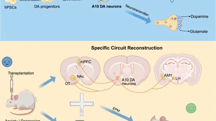 Human Stem Cells Grow New Mood Circuits in the Brain and Lift Depression in Mice