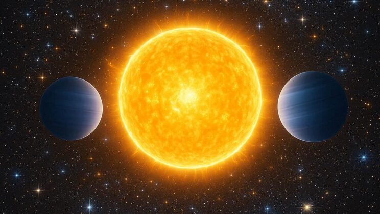 Two New Alien Worlds Discovered Around a Young Sun-Like Star