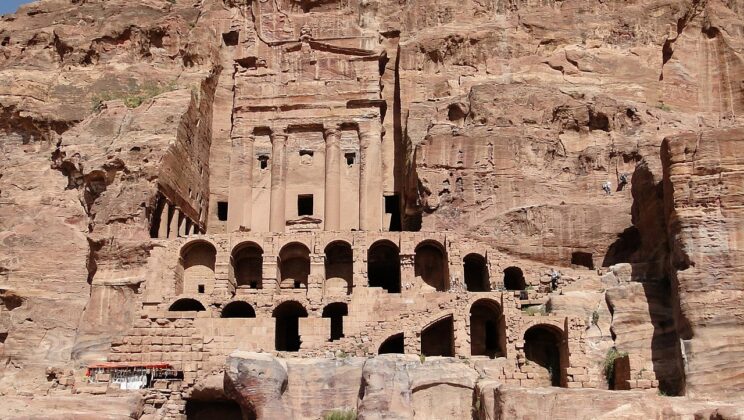The Hollowed Rock Chambers of Petra, Jordan