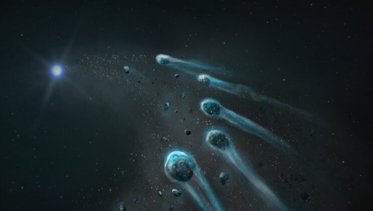 Astronomers Catch Distant Star Devouring a Frozen, Water-Rich World