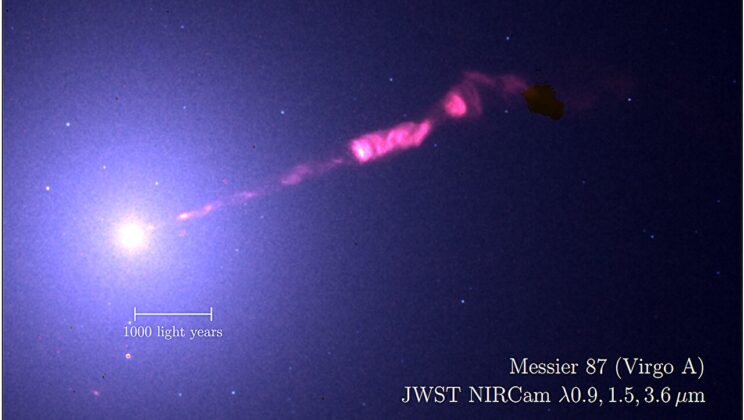 Astronomers Shocked as James Webb Reveals a Counter-Jet from M87’s Monster Black Hole
