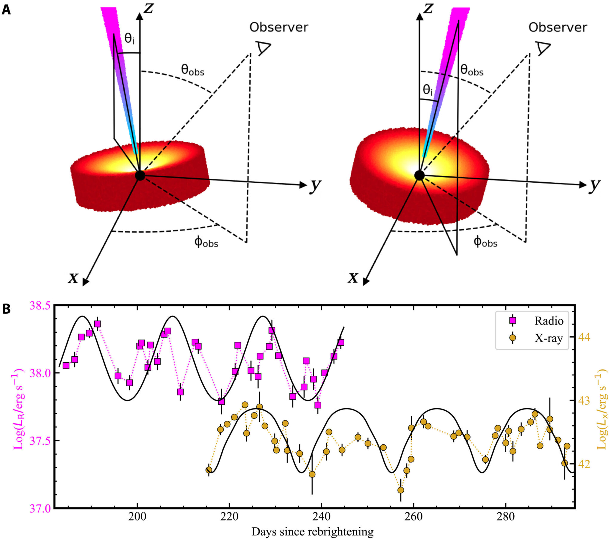 Precession Model Scientists Catch a Black Hole Twisting Spacetime for the First Time