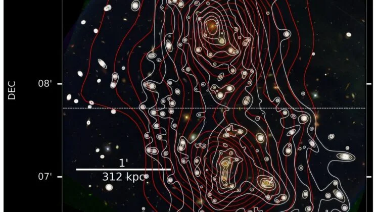 Astronomers Discover a Cosmic Smash-Up 1.3 Million Light Years Wide