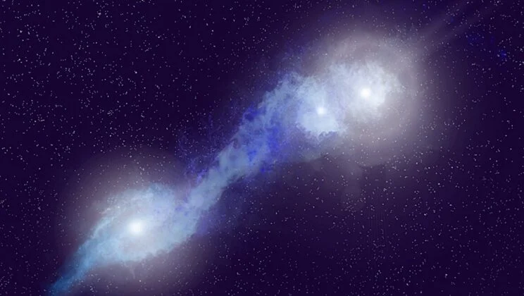 Astronomers Found Three Hungry Black Holes Colliding in a Single Cosmic System