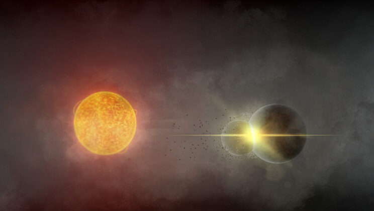 Astronomers Watched a Real-Life Planetary Smash-Up 11,000 Light-Years Away