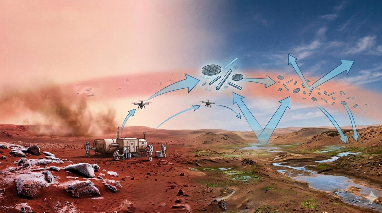 Scientists Found a Way to Warm Mars by 35 Degrees Using Engineered Glitter
