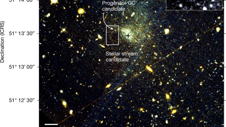 Astronomers spot what may be the first stellar stream from a globular cluster torn apart outside the Milky Way