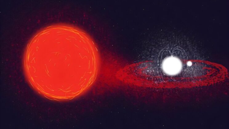 Giant pulses from a transitional millisecond pulsar arrive in tightly clustered bursts