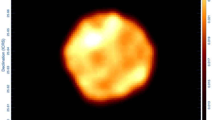 Betelgeuse has a hot spot that has stayed put for at least seven years