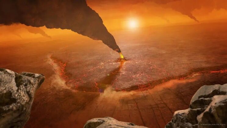 Venus may have lost a moon when its expanding synchronous orbit caught up with it