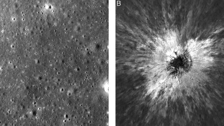 The Moon’s newest crater disturbed the surface more than 120 kilometers away