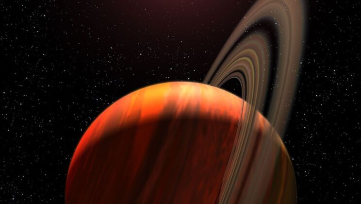 HATS-6 b is nearly 200 kelvins colder than its orbit suggests it should be